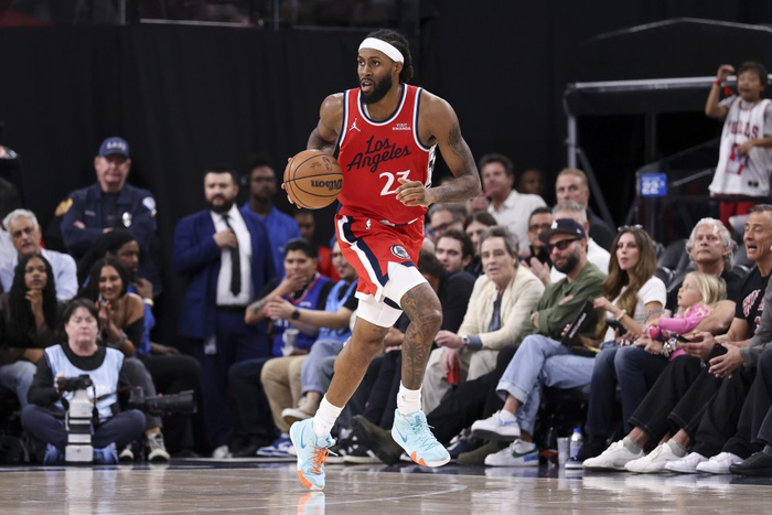 快船球员以赛亚·杰克逊高位脚踝扭伤将缺席一周