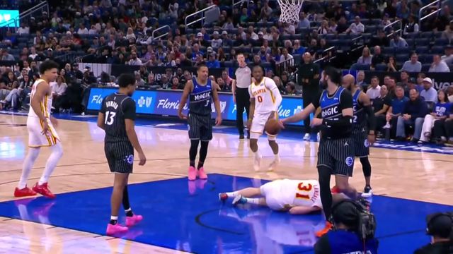 老鹰中锋兰代尔右脚踝扭伤或影响季后赛