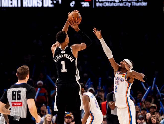 马刺冲刺西部第一 文班亚马挑战亚历山大MVP地位